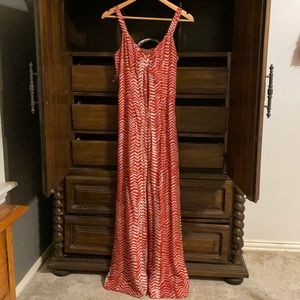 Anthropologie silk maxi dress